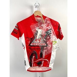 NWT PRIMAL XS ADA Diabetes Cycling Jersey Short Sleeve Sport 3/4 Zip Pockets Red